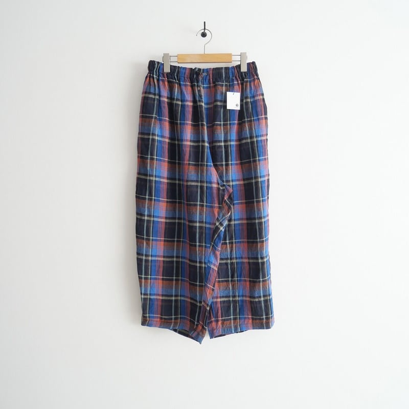 2022 / nest robe / リネンマドラスチェック イージーパンツ / 2210-0 