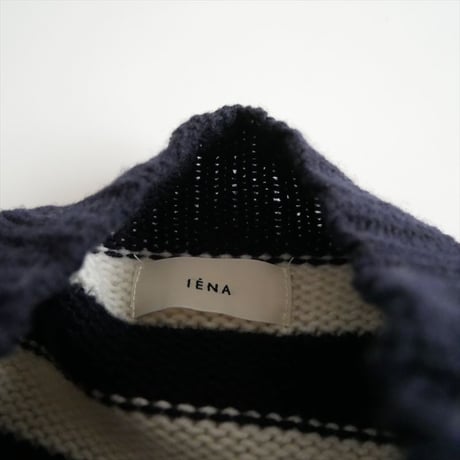 2023AW / IENA / ステッチボーダーニット / 23080900369030 / 2510-0345