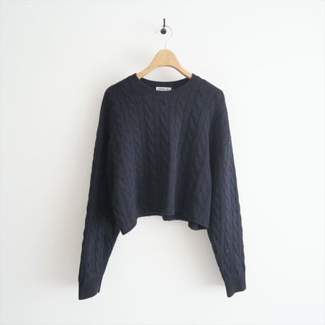 2022AW / DEUXIEME CLASSE / Cropped Cable プルオーバー / 22080500806030 / 2402-0419