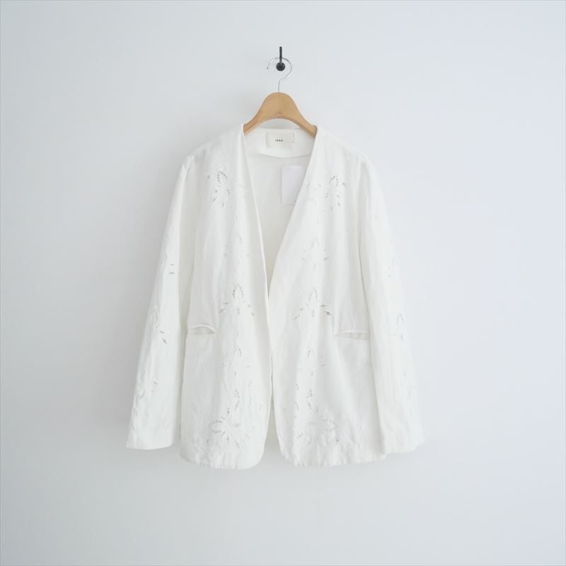 2025SS / IENA / コットンリネン カットワークレース ジャケット