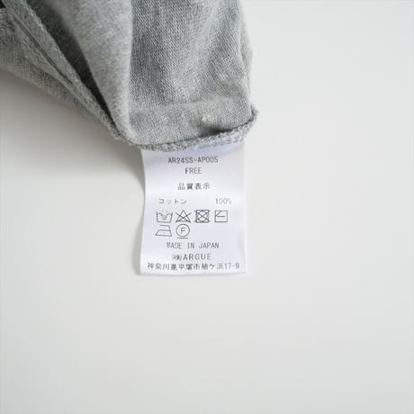 2024SS / ARGUE / HIGHSOFTY COTTON JERSY WIDE PULLOVER  / AR24SS-AP005 / 2408-0802