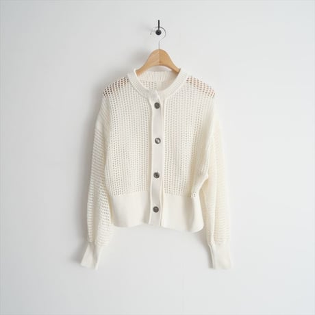 2023SS・人気完売品 / ADAM ET ROPE / パターンメッシュカーディガン / GAK03220A / 2410-0798