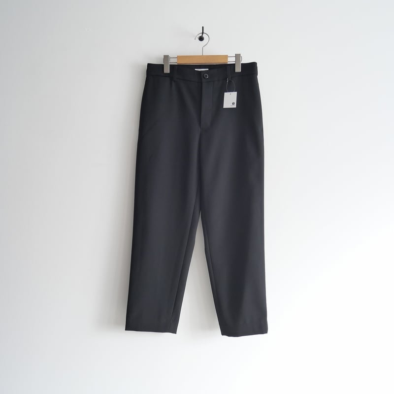 ATON BACK SATIN BASIC PANTS サイズ02 ATON(エイトン) / BACK SATIN BASIC PANTS/パンツ/2/ウール/BLK
