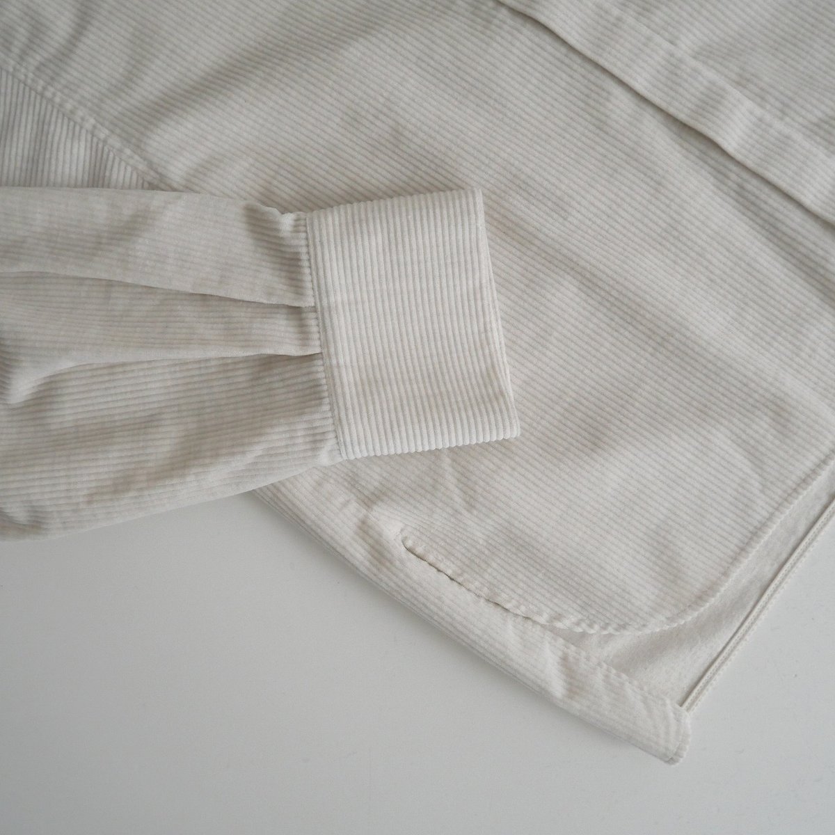 極美品】ebure トップカラーコーデュロイシャツブラウス