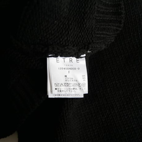 2024AW / ETRE TOKYO / ハイネックコンパクトニットカーディガン / 1224504058 / 2503-1056