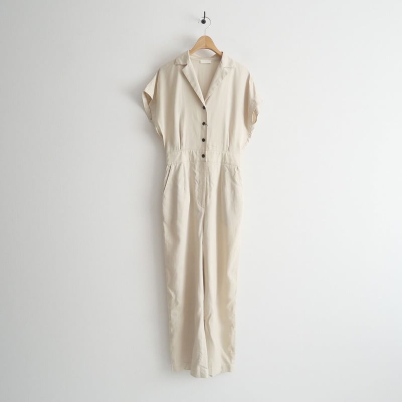 BALLSEY セルロースナイロンツイル ジャンプスーツ ベージュ Ballsey