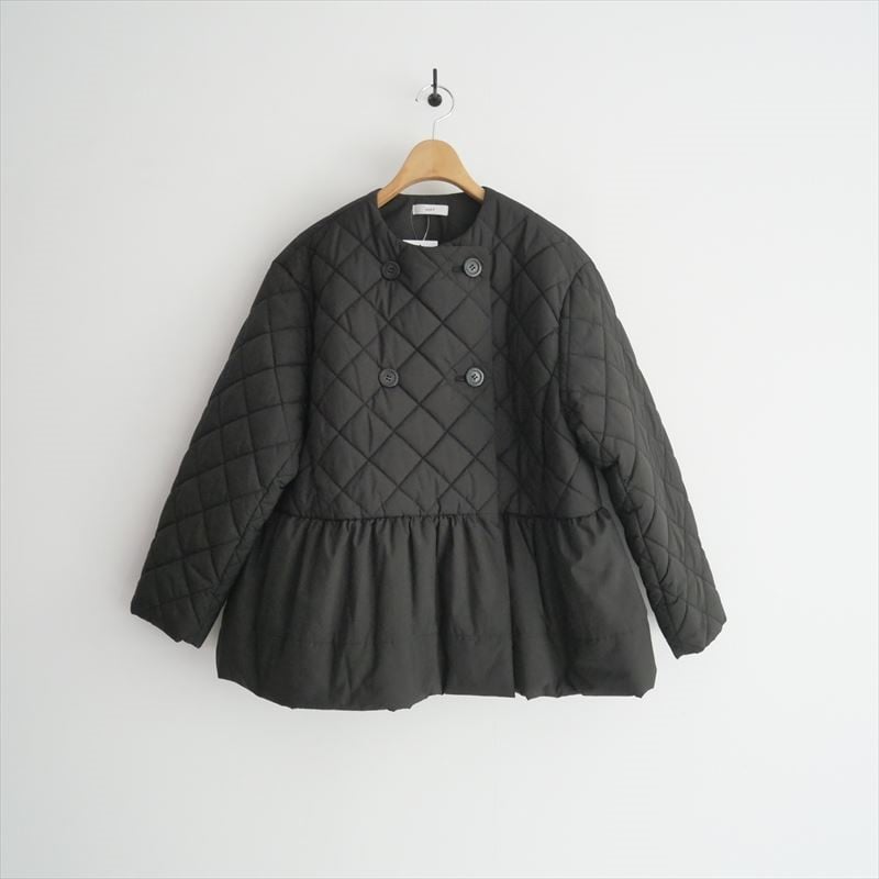 お値下げ☆yori ヘムフリルキルティングジャケット ブラック お値下げ
