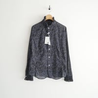 人気完売品 / 未使用 / R&D.M.Co- オールドマンズテーラー COTTON LAWN WILD BERRY FRILL COLLAR SHIRT 6647 / 2605-1392