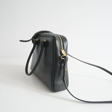 2023AW / Shinzone×自然堂 / SQUARE LEATHER BAG M / 21AMSIT05 / 2410-0672
