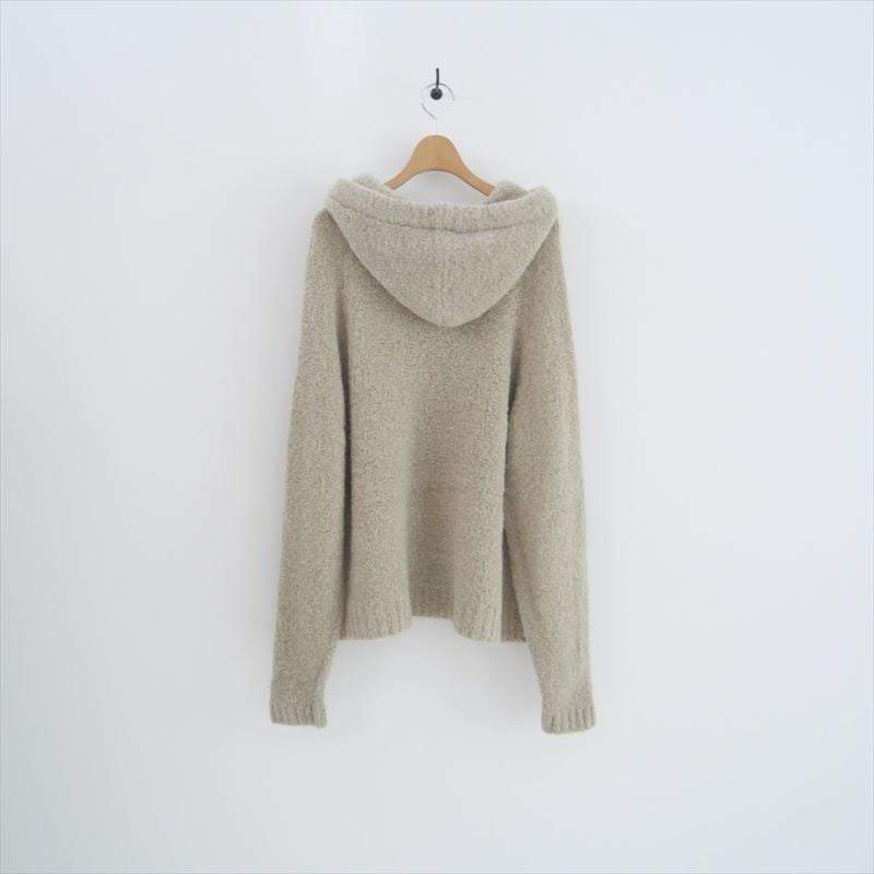 24AW 美品✨フレームワーク　ループヤーン フードプルオーバー グレー 〇2024AW / FRAMeWORK / Loop Yarn フード プルオーバー / 24