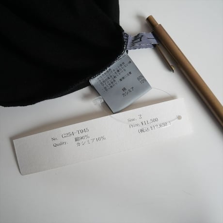 2025AW今季 / ゴーシュ / スーピマカシミアフライス クルーネック / G254-T045 / 2510-0659