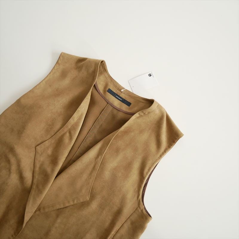 2025AW今季・人気完売色 / FRAMeWORK / フェイクスエードドレープジレ