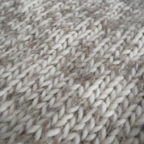 2024AW / ARGUE / WOOL ALPACA MIX HAND KNIT GOWN COAT / 2501-0373
