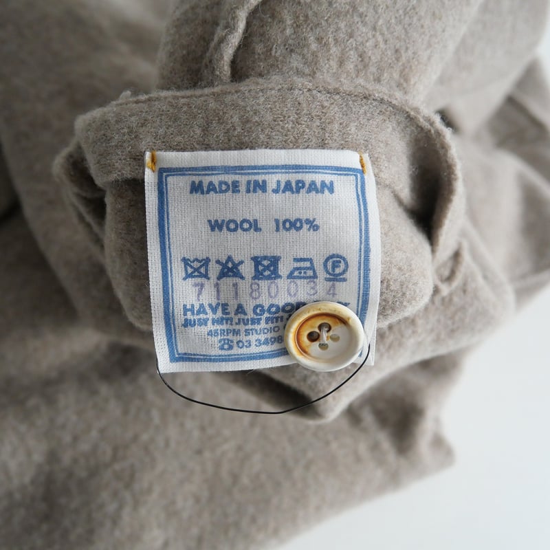 2022AW / 45R / フロート縮絨のジャケット / 71180034 / 2311-0