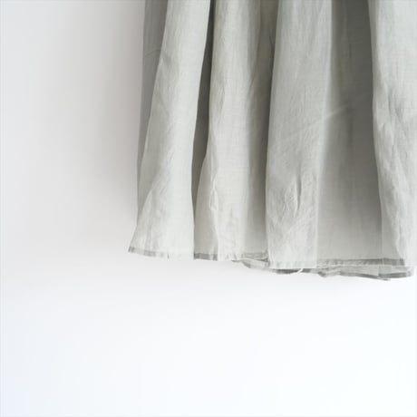 2024SS / MARILYN MOON / Tuck technique sheer cotton skirt / 4242-138 / 2408-2026