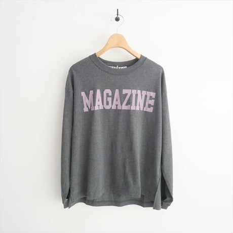 2023AW / 未使用 / THIRD MAGAZINE × setsuko sagittaire / ロゴプリントロンT / A0833UTS322-1 / 2409-2060