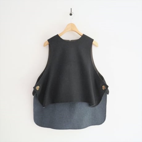 2023AW / ENFOLD / WIDE-BOX VEST / 300GA230-1090 / 2403-0082