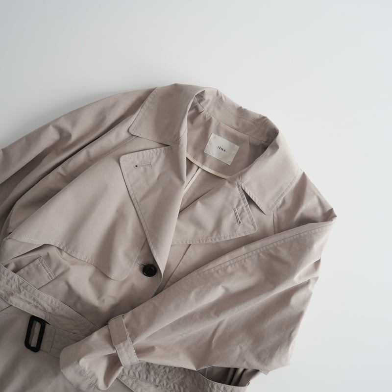 2023ss IENA Pe ポプリン シングル トレンチコート