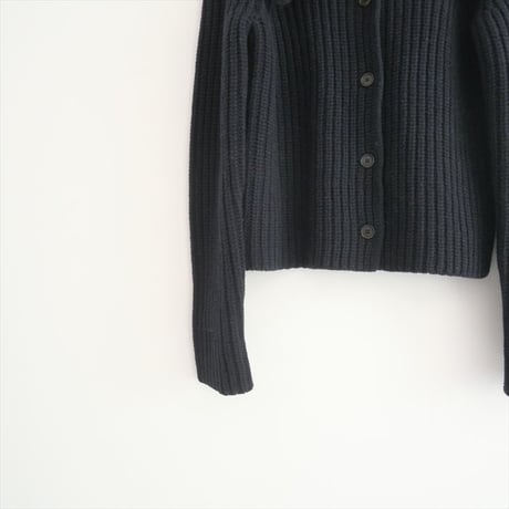 2024AW / 未使用 / IENA / BLACK ビッグカラーカーディガン / 24080900905040 / 2506-0397