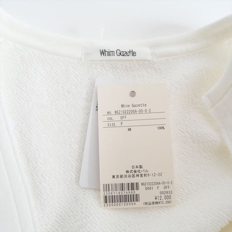 継続販売品 / 未使用 / Whim Gazette / スウェットVネックプルオーバー / WGZ1022206A0002 / 2405-0610