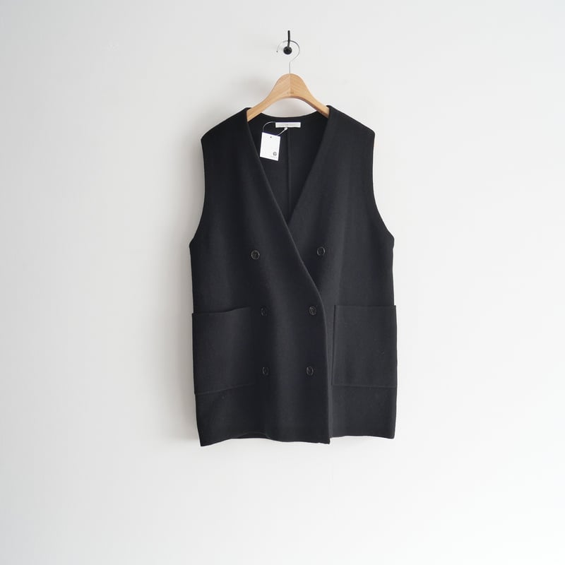 2022AW / Plage / スーパーファインウールカシミヤミラノリブ ジレ 
