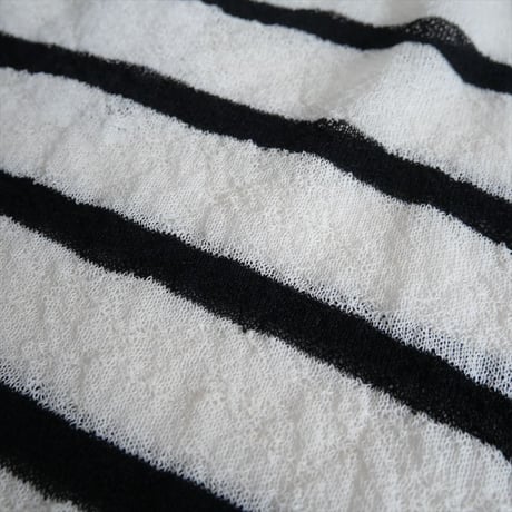 2024SS・人気完売品 / L'Appartement / Border Sheer Knit / 24080560212010 / 2504-0222
