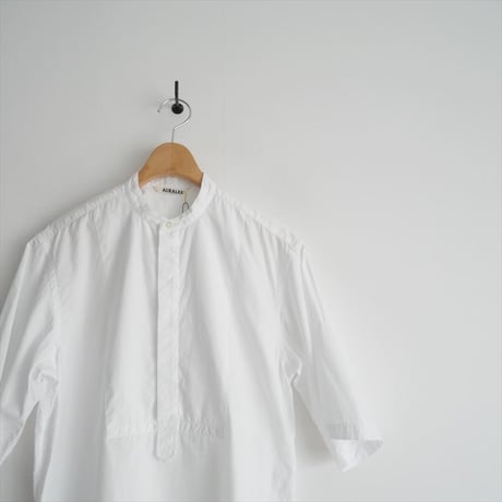 2022 / AURALEE / WASHED FINX TWILL BIG HALF SLEEVED SHIRT / A22SS07TN / 2310-0144