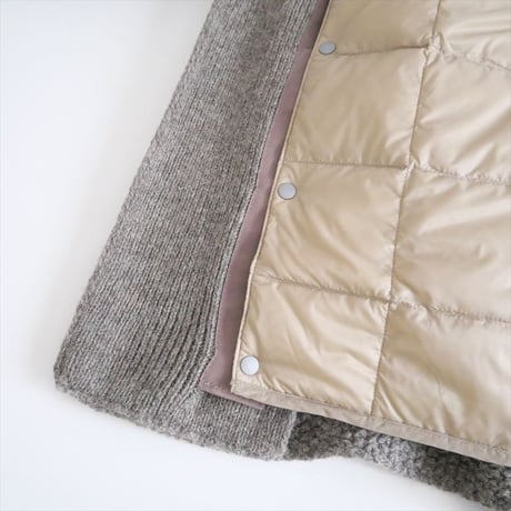 2023AW / ichi × TAION / KANOKO Knit Cardigan + Inner Down Vest / WU230562 / 2403-0231