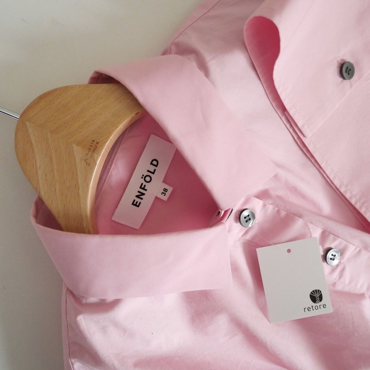2021 / ENFOLD / COTTONブロード 5分袖 BIG SHIRT / 22