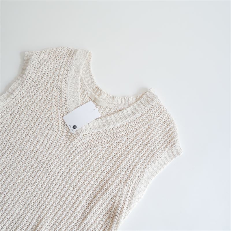 2025SS / Plage SILK-LINEN LILY Vネック ニット 2508092