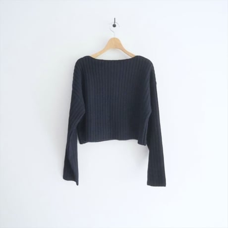 〇2023AW / 未使用 / DEUXIEME CLASSE / Cropped Wide リブ プルオーバー / 23080500810030 / 2509-0507