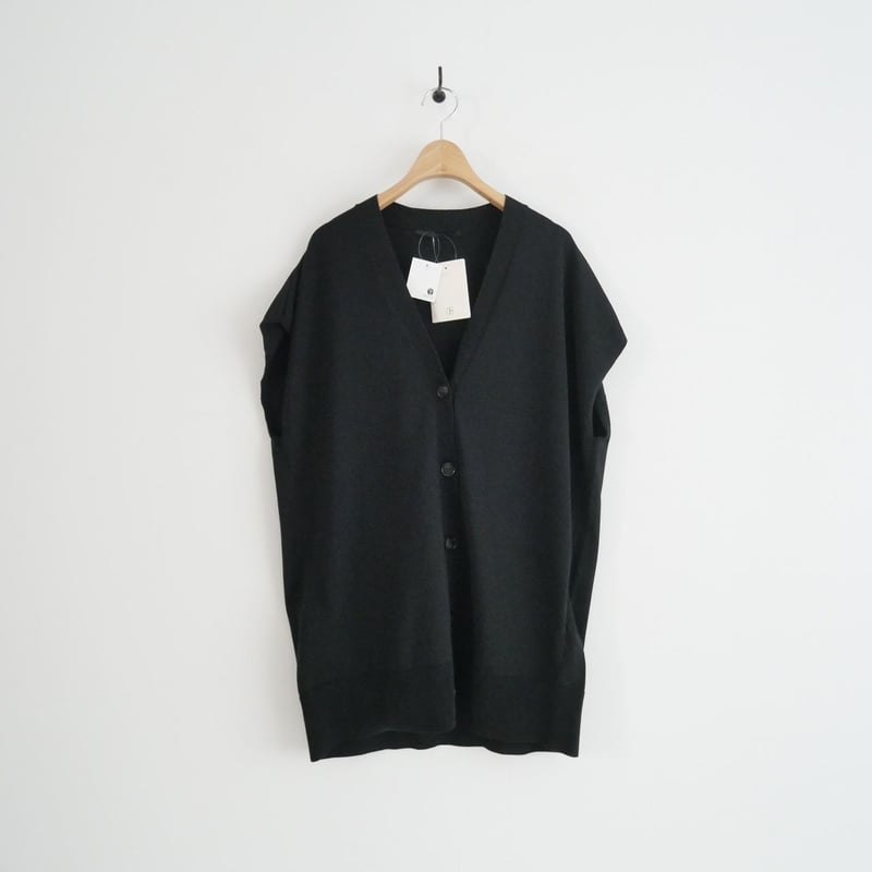 【新品未使用】AP STUDIO ワイドニット　カーディガン　ブラック AP STUDIO（エーピーストゥディオ）の「《予約》ワイドニット