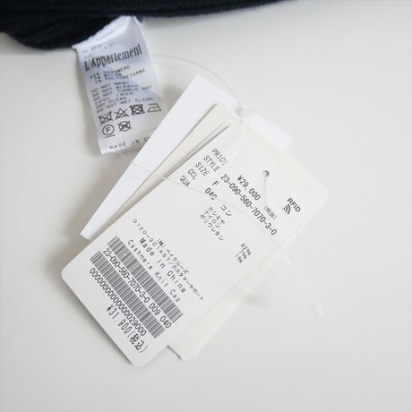 2023AW / 未使用 / L'Appartement / Cashmere Knit Cap / 23090560707030 / 2410-1142