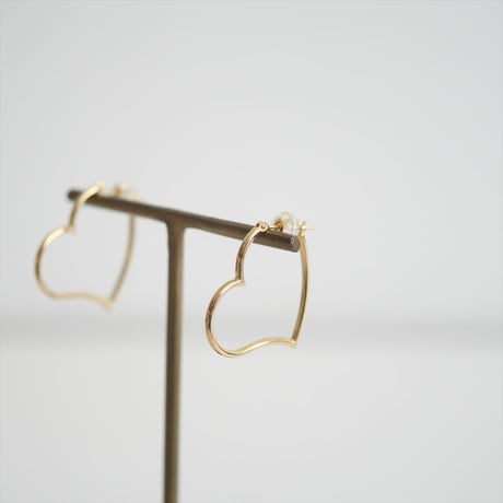 継続販売品 / KAJA BIJOUX / Small Heart Hoop Pierce / KR371487 / 2506-0819