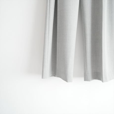 2025SS 未使用 KEINA RITA Wool W Tuck Belted Wide Pants in Gray KP251-023 2606-0583