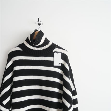 2021AW / DEUXIEME CLASSE購入品 / CINOH / ボーダー タートルネックニット / 21080510001330 / 2411-0068