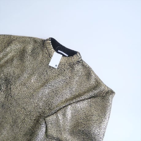 〇2023AW / MECRE / グリッタープリントニットプルオーバー / 2223511039-0 / 2509-0779