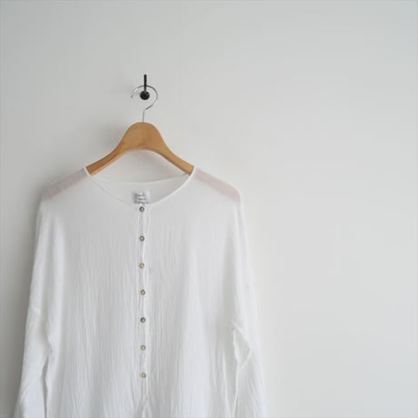 2023SS・人気完売品 / Plage別注 / LES ATELIERS FRANCAIS DE CONFECTION / HENLY NECK L/SL シャツ / 2504-0238