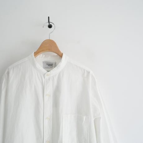 2022 / YAECA WRITE / BUTTON SHIRT STAND COLLAR LONG / 92153 / 2401-0822