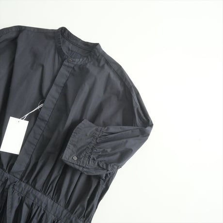 2025SS今季・人気完売色 / 未使用 / TOUJOURS / garments dye  half sleeve strings dress / 2505-1156