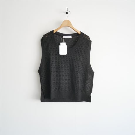 2026SS今季 / 未使用 / atelier naruse cotton basket weave knit vest nakt-51 / 2604-0651