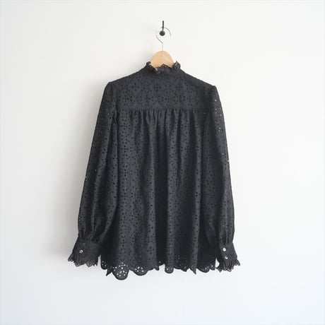 2025SS今季 / 未使用 / HUG O WaR / レーススカラップスタンドシャツ / ST-L1179 / 2504-0589