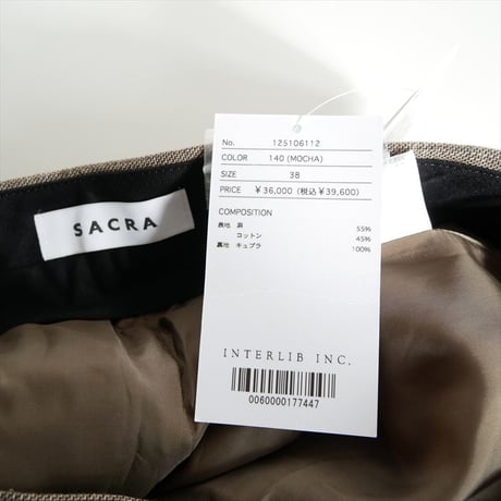 2025SS / SACRA / LINEN COTTON CHAMBRAY PANTS / 125106112 / 2509-2030