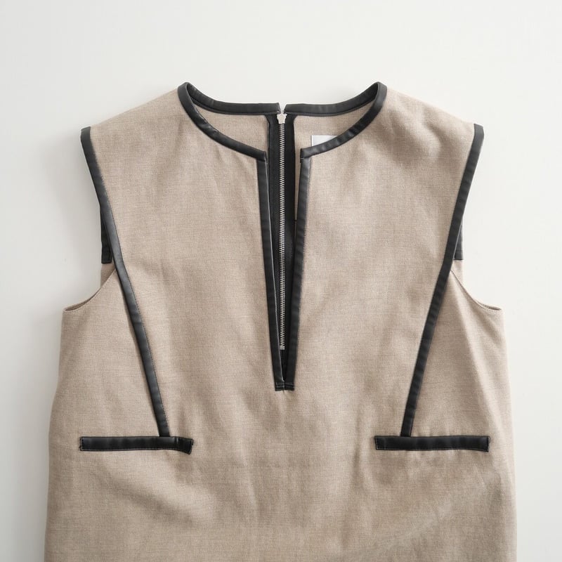 ADORE 新品37,400円 麻混オックスパイピングブラウス
