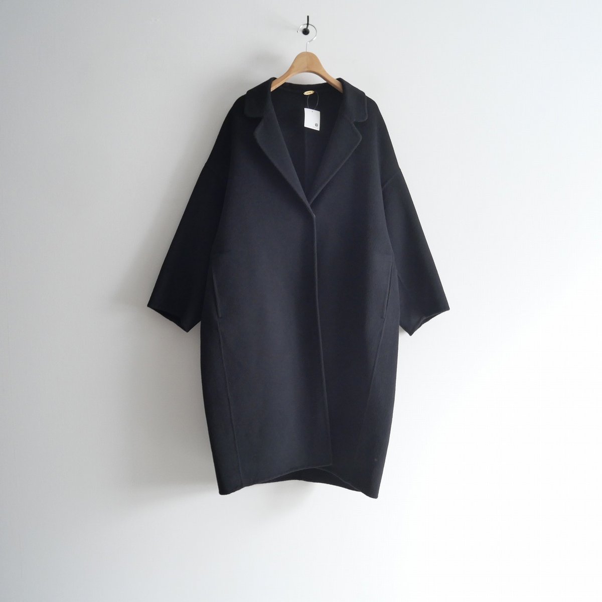 ☆大人気☆ Deuxieme Classe ウールアンゴラリバーコート　ネイビー ウールアンゴラ リバーコート（チェスターコート）｜Deuxieme Classe