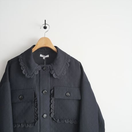 2024・人気完売色 / 未使用 / yori / スカラップショートジャケット / YR25-24130AW / 2503-2035