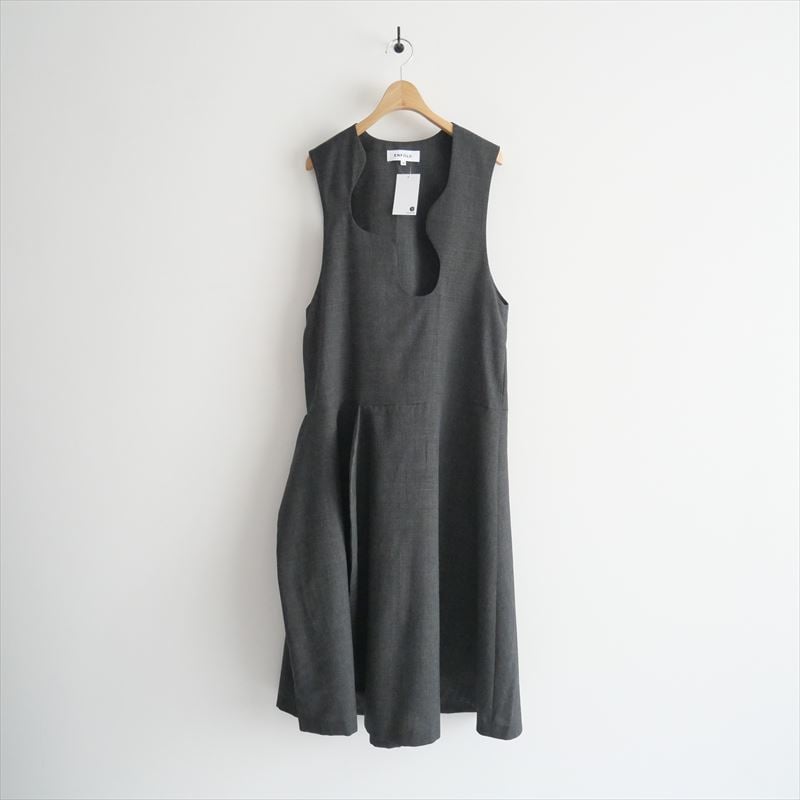 2023AW / ENFOLD / ROUND NECK JUMPER DRESS / 300