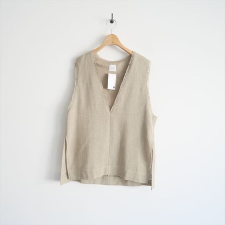 2024SS / 未使用 / SPICK&SPAN / リネンツイードベスト / 24051200214010 / 2412-0999