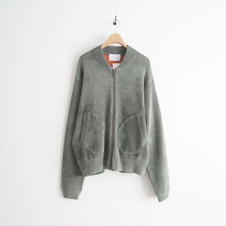 〇2024AW / 未使用 / ADAM ET ROPE / モールヤーン ボンバー ブルゾン / GML14200 / 2503-1041