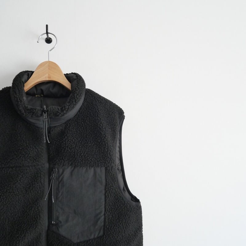 AP STUDIO SCENTOF Down boa vest ボアベスト AP STUDIO SCENTOF Down boa vest ボアベスト 黒